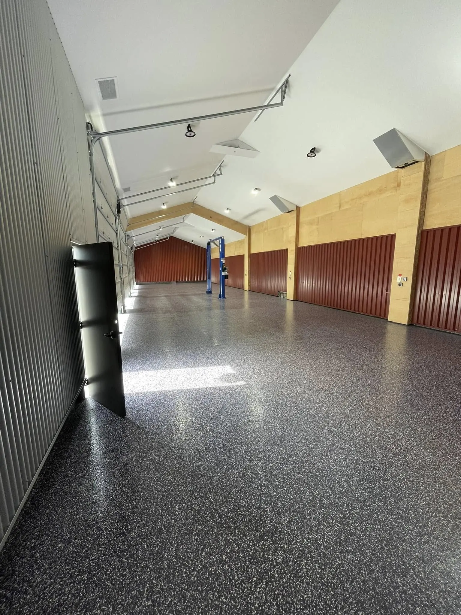 Metallic epoxy flooring in Ken Caryl Colorado home