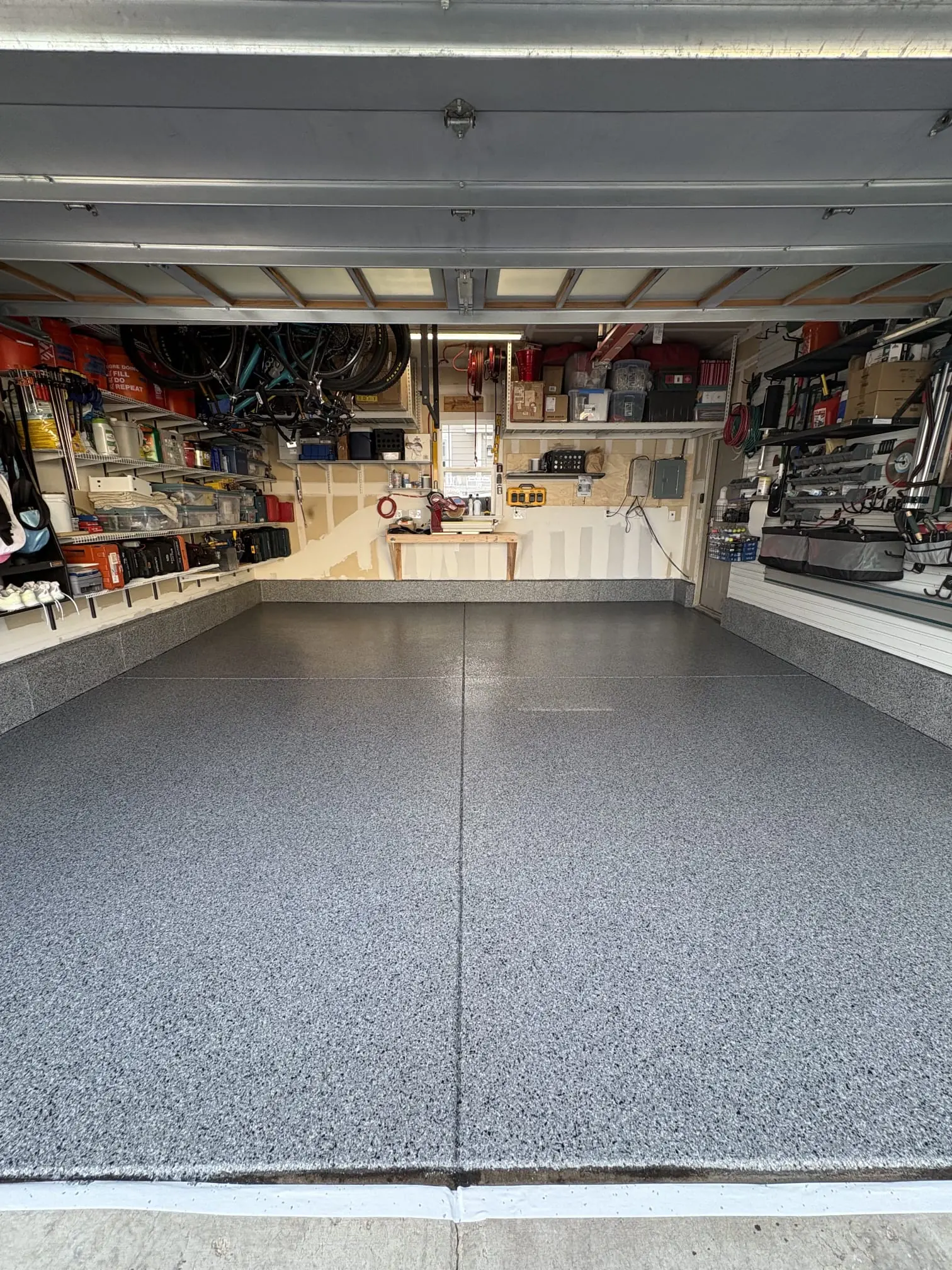 Industrial epoxy flooring in manufacturing facility