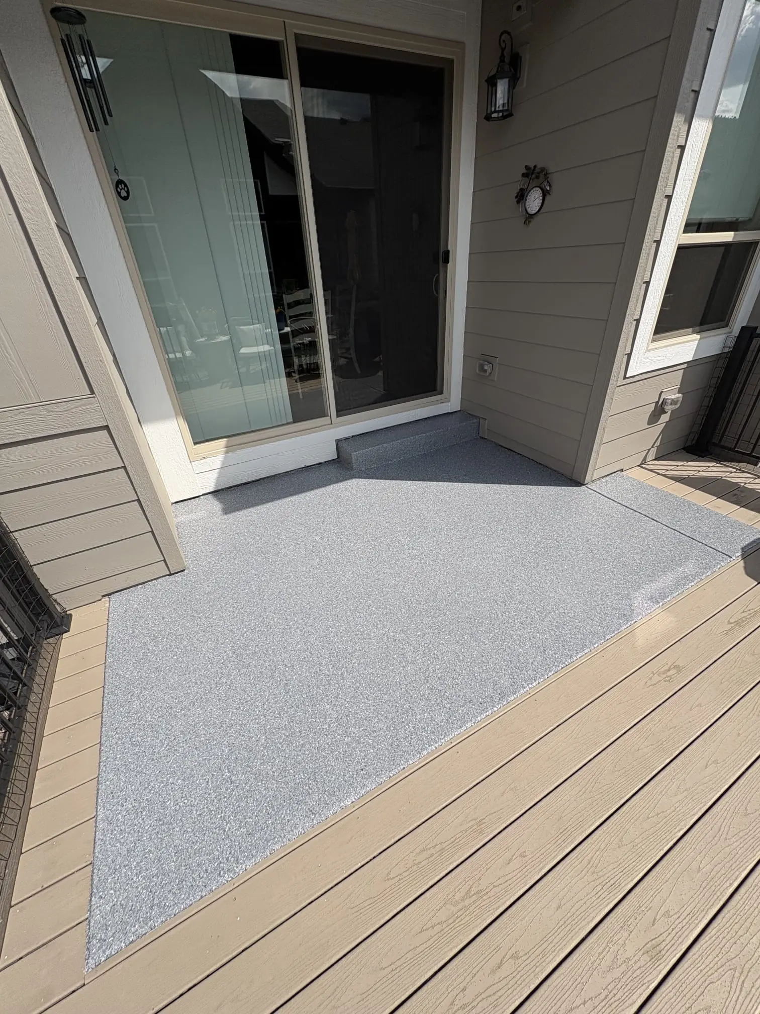Sanitary seamless epoxy floor in Colorado dental office