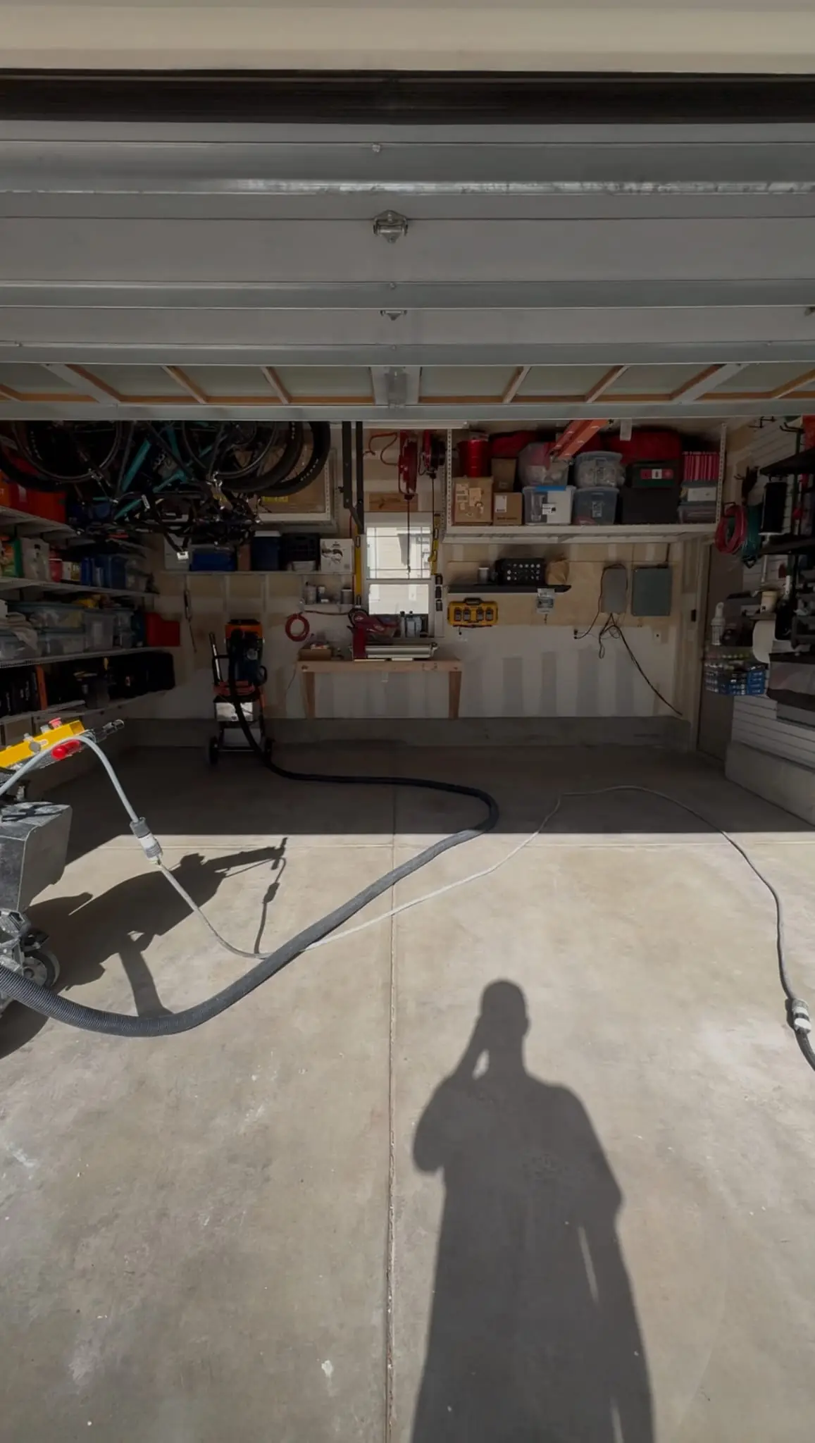 Metallic epoxy flooring in Centennial Colorado home